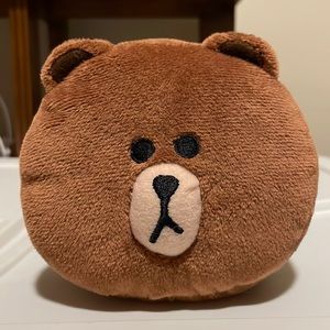 Line Friends Brown Bear Plush Phone Holder